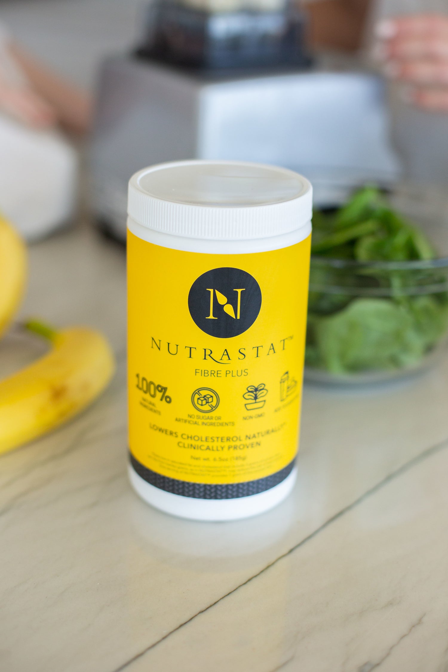 container of nutrastat fiber supplement